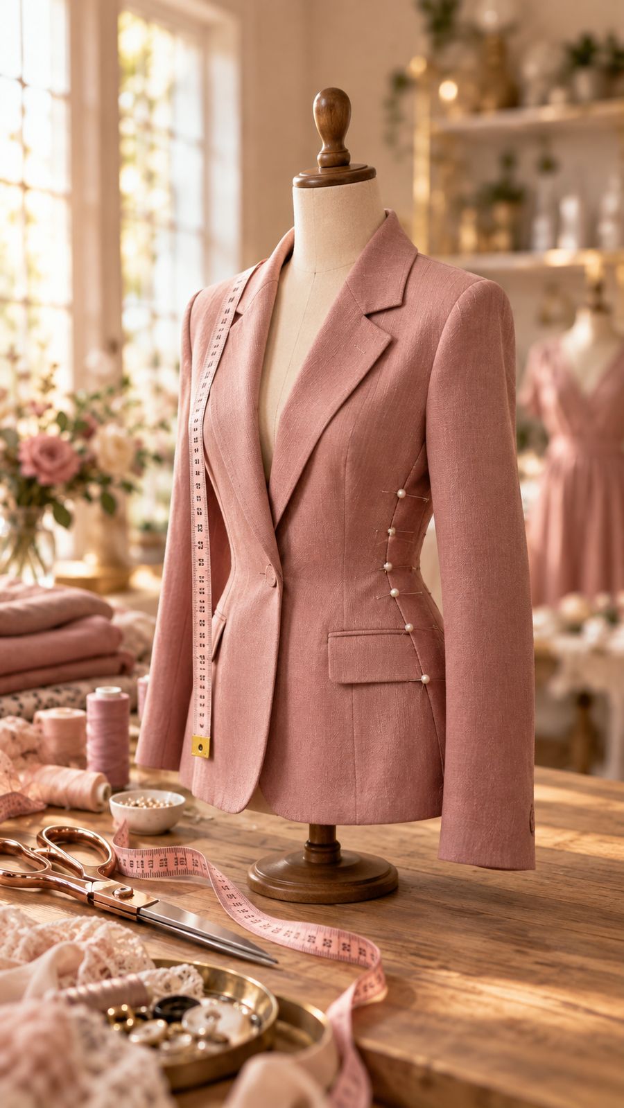 Taille van een blazer innemen bij Connys Retouchehuisje